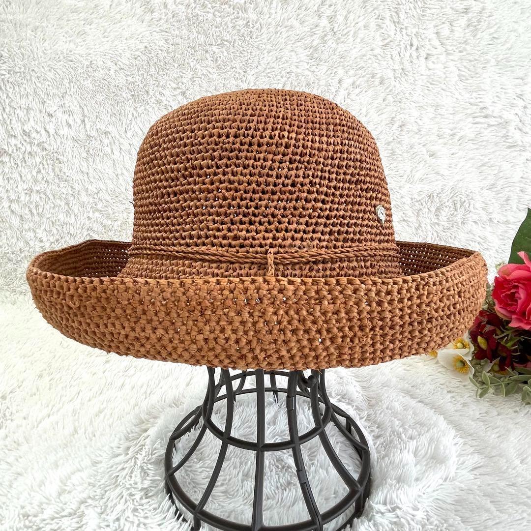 ヘレンカミンスキー✨ラフィアハット✨麦わら帽子　プロヴァンス10 ブラウン