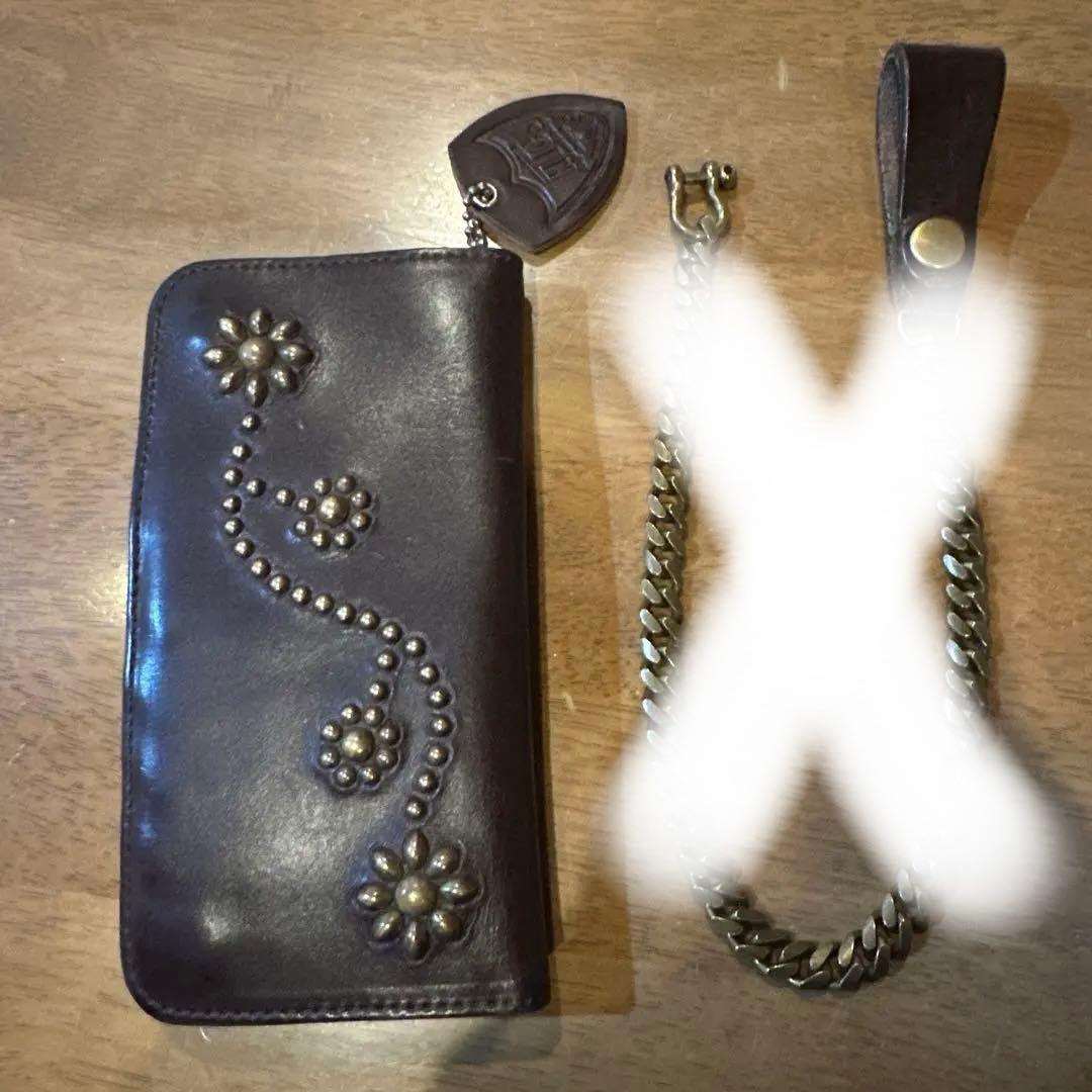 HTC ダークブラウン レザー ウォレットのみ