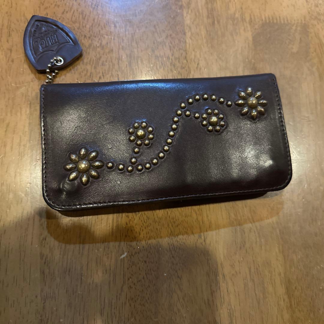 HTC ダークブラウン レザー ウォレットのみ