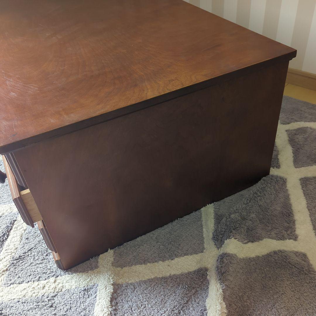 ダークブラウン 文机 .学習机.書斎.書斎机.アンティーク.桜.お買い得品✨