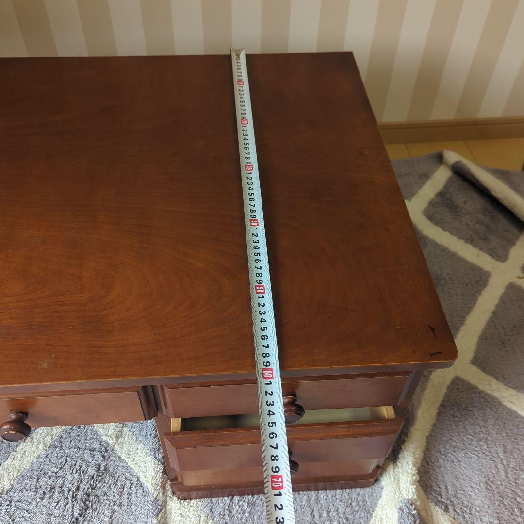 ダークブラウン 文机 .学習机.書斎.書斎机.アンティーク.桜.お買い得品✨