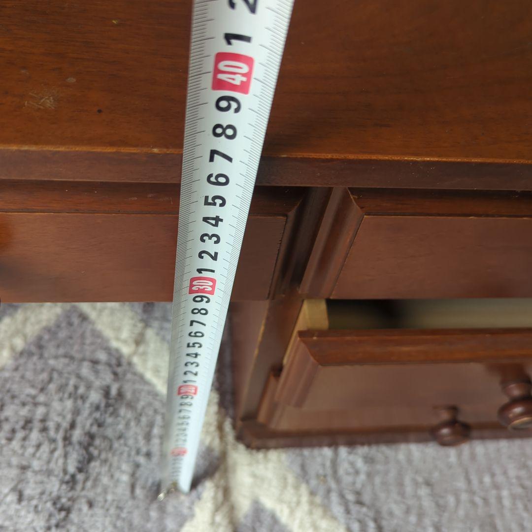 ダークブラウン 文机 .学習机.書斎.書斎机.アンティーク.桜.お買い得品✨