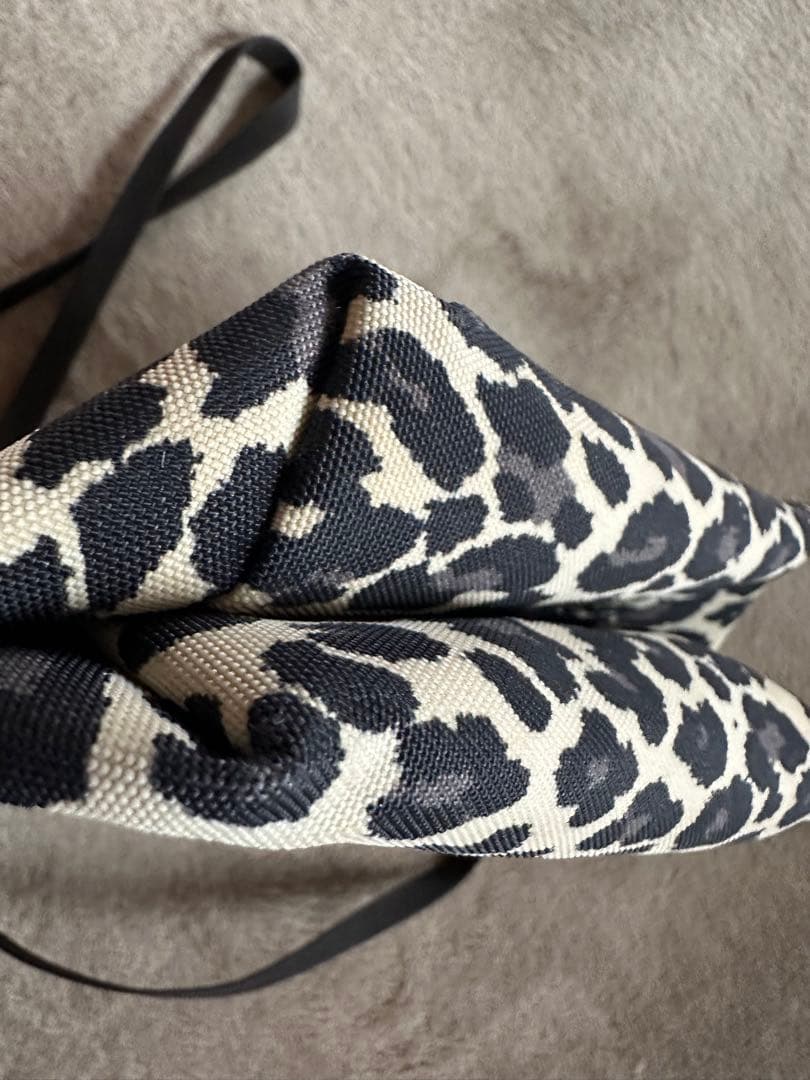 Hervé Chapelier ヒョウ柄ショルダーバッグ