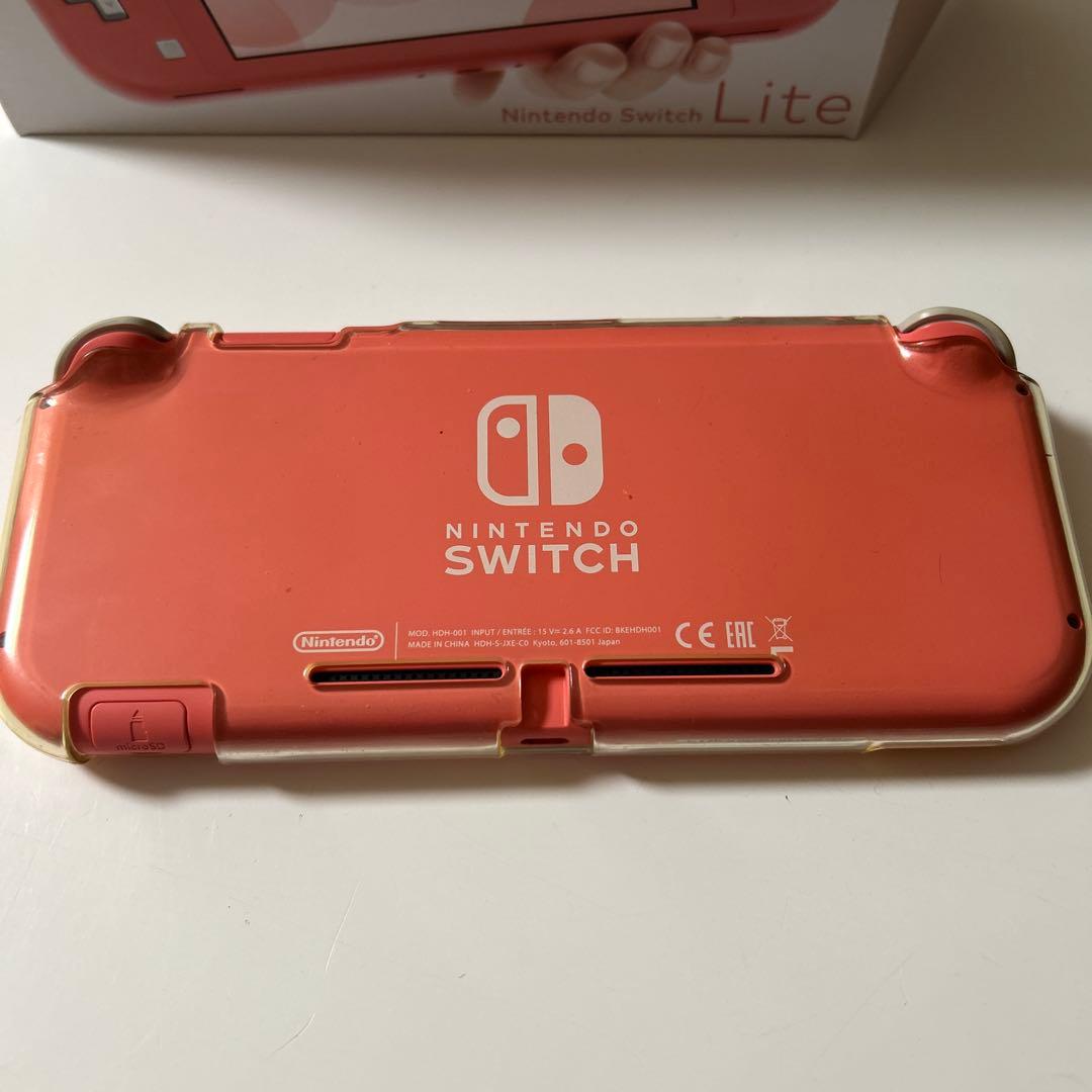 Nintendo Switch Lite ピンク 本体のみ　箱、ケース付き
