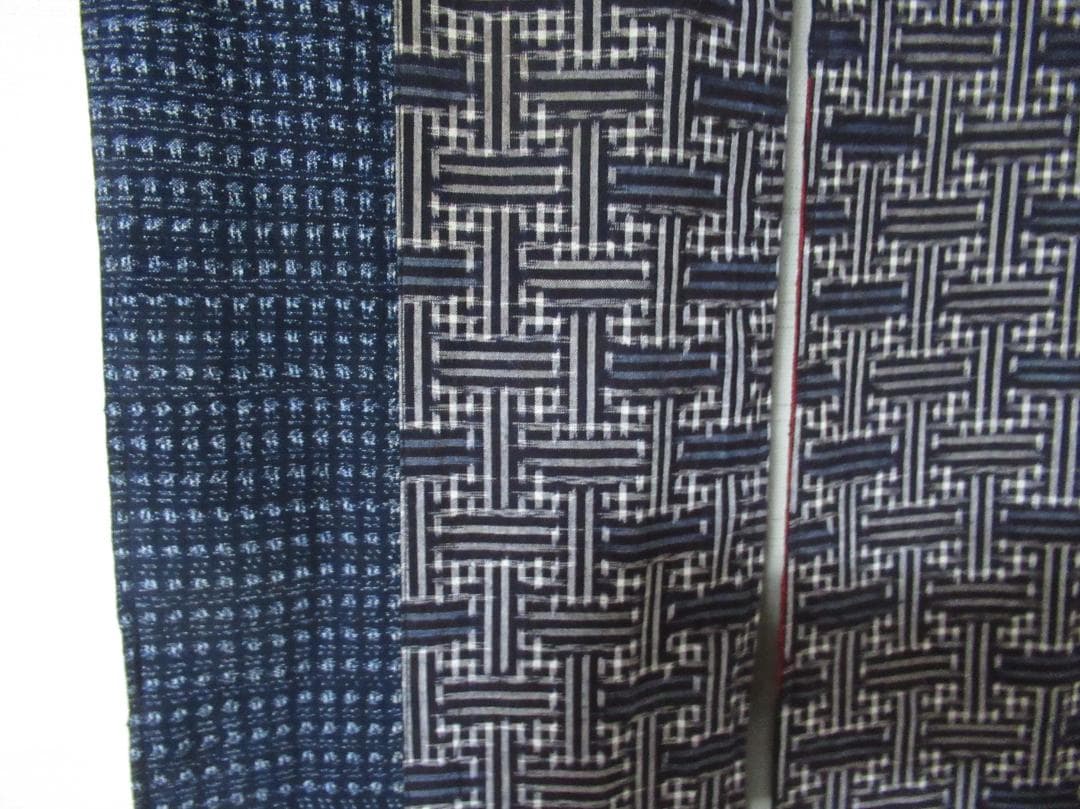 古布　絣の暖簾　ハンドメイド