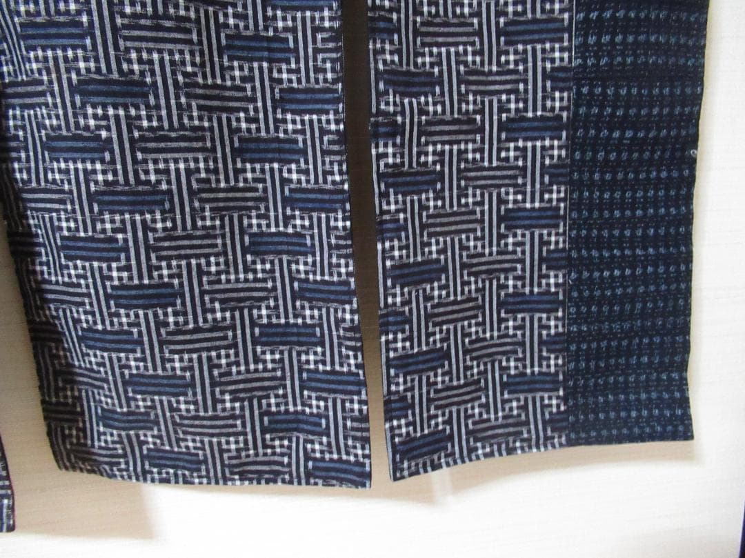 古布　絣の暖簾　ハンドメイド