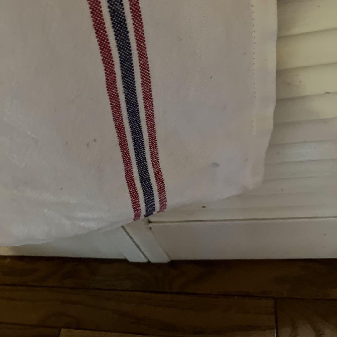 ストライプトートバッグ ホワイト