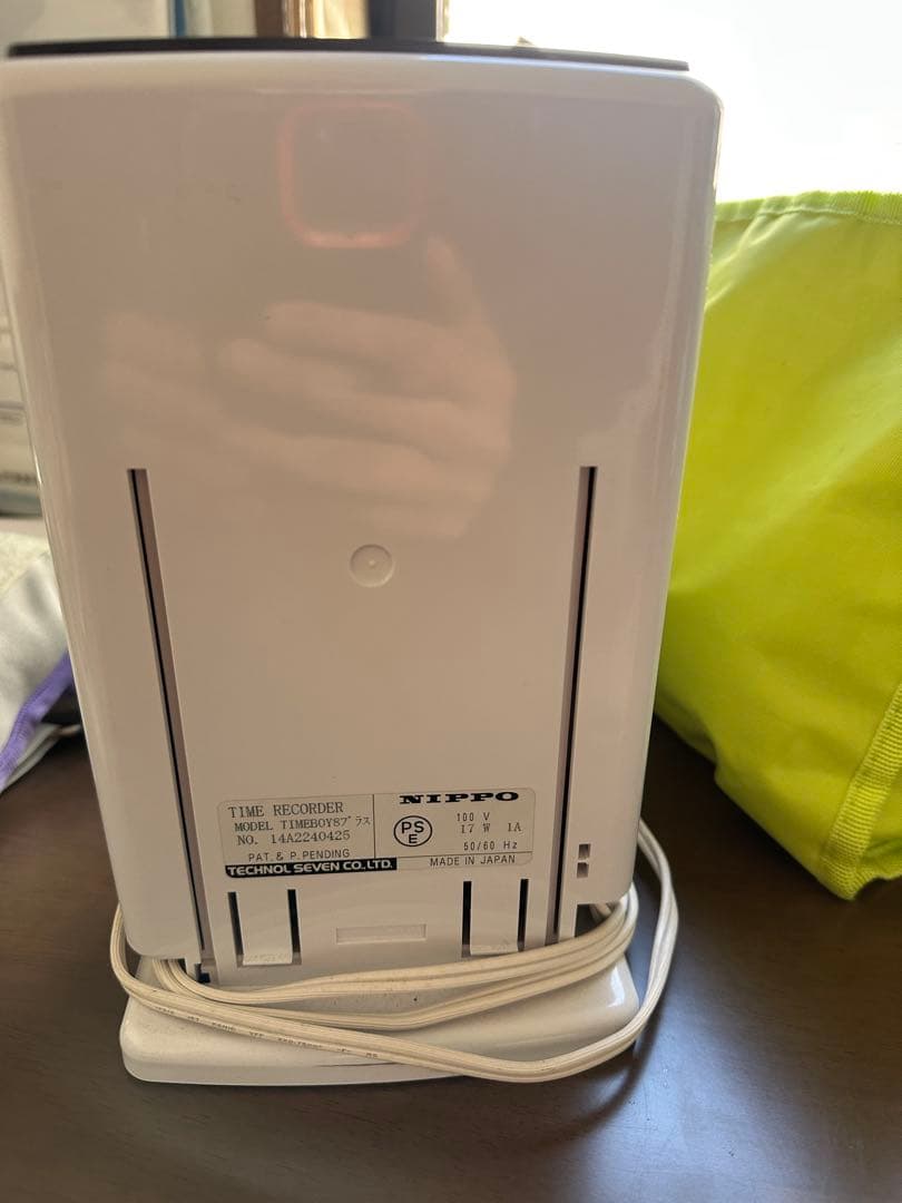 ニッポー 電子タイムレコーダー タイムボーイ8プラス グレー　美品