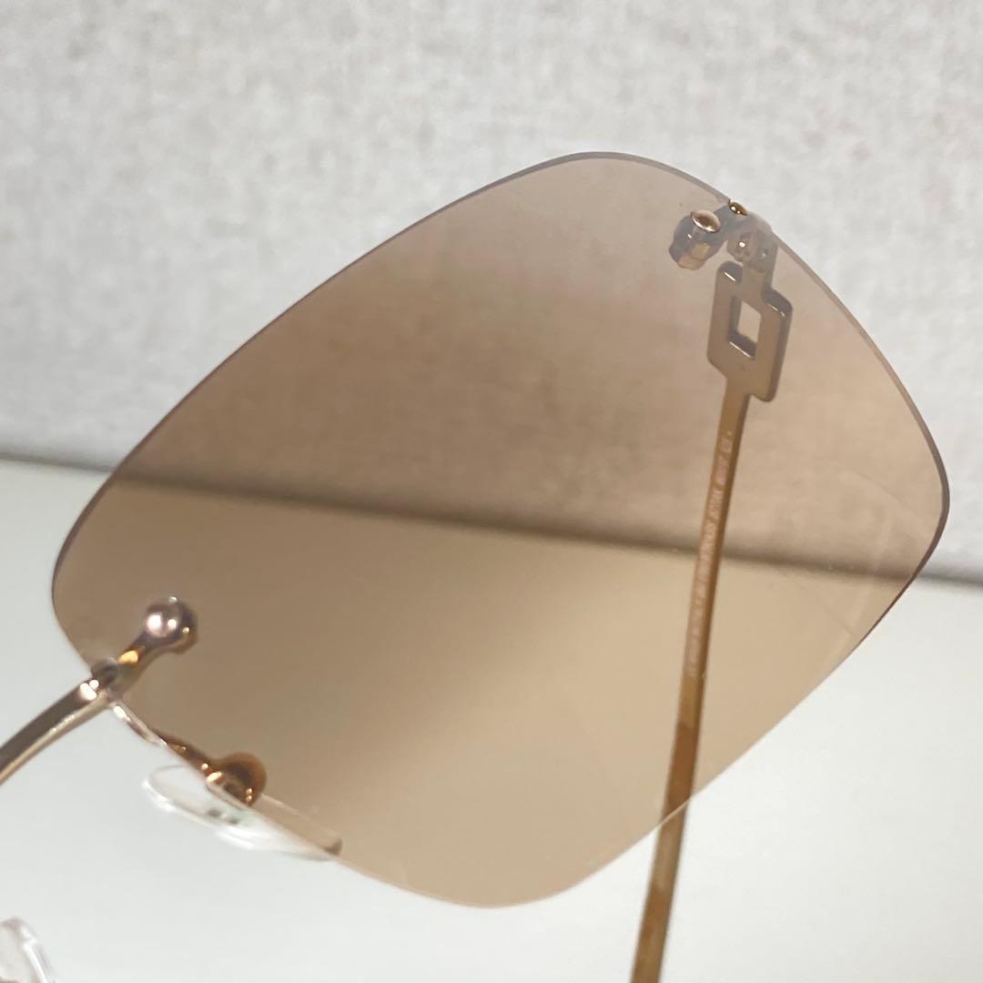 GUCCI グッチ サングラス ラインストーン Gロゴ ケース付 リムレス