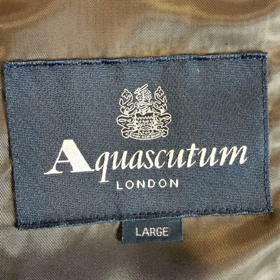 アクアスキュータム 羊革 ラムレザー ヌバック 千鳥格子 ジャケット 激レア L