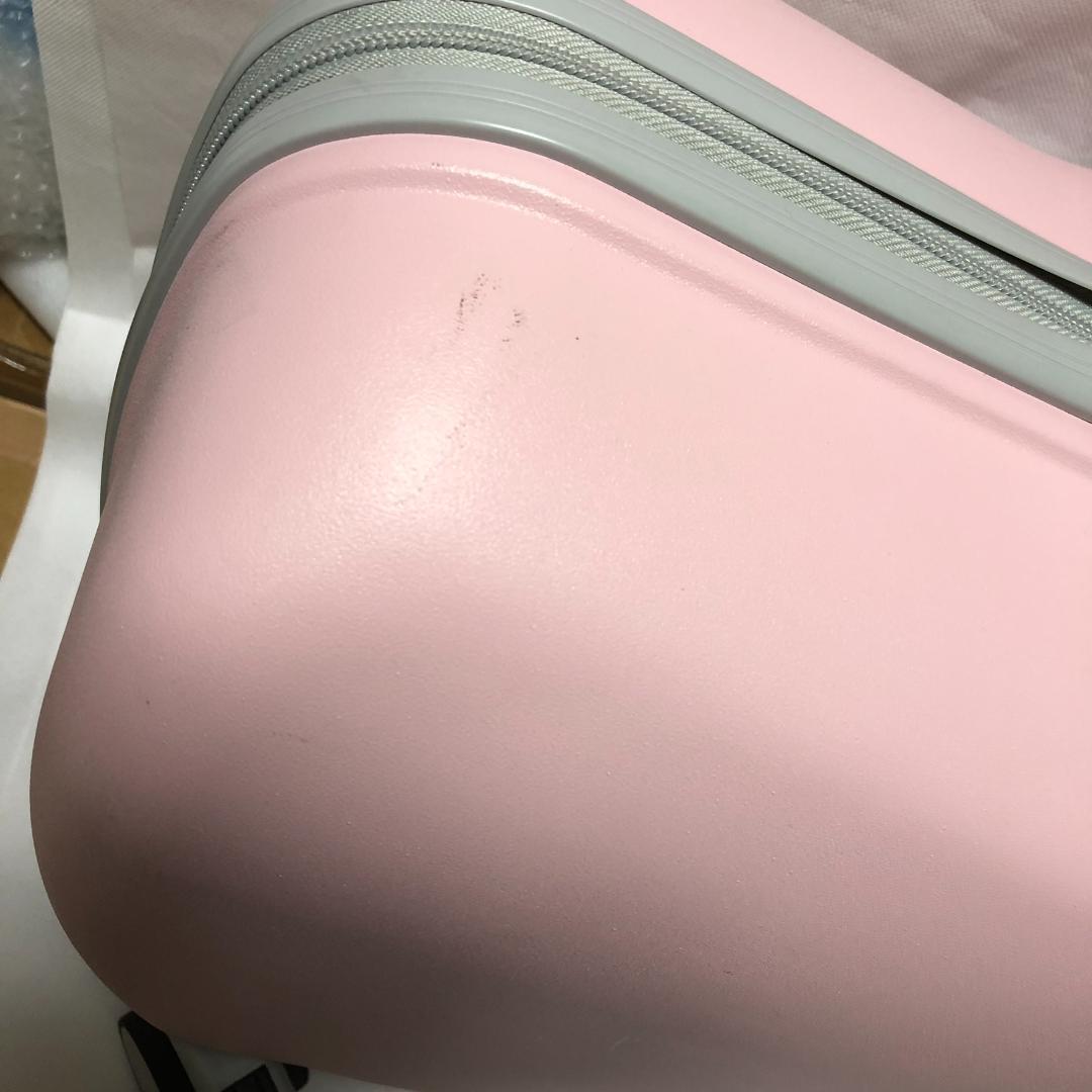 【中古】子供が乗れるキャリーケース キッズトラベル Mサイズ ピンクZ4