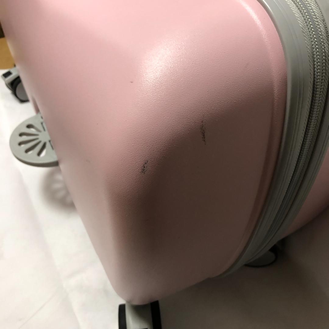 【中古】子供が乗れるキャリーケース キッズトラベル Mサイズ ピンクZ4