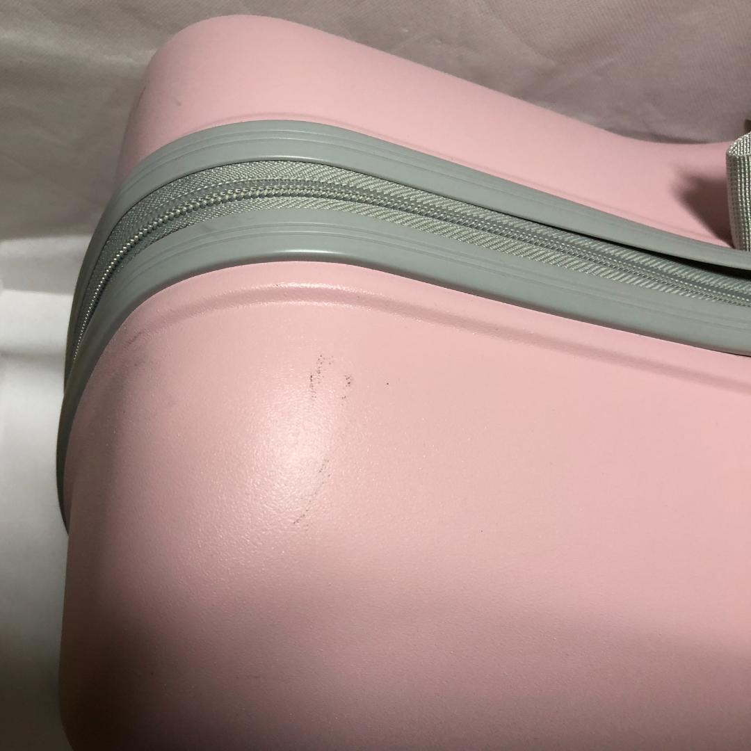 【中古】子供が乗れるキャリーケース キッズトラベル Mサイズ ピンクZ4