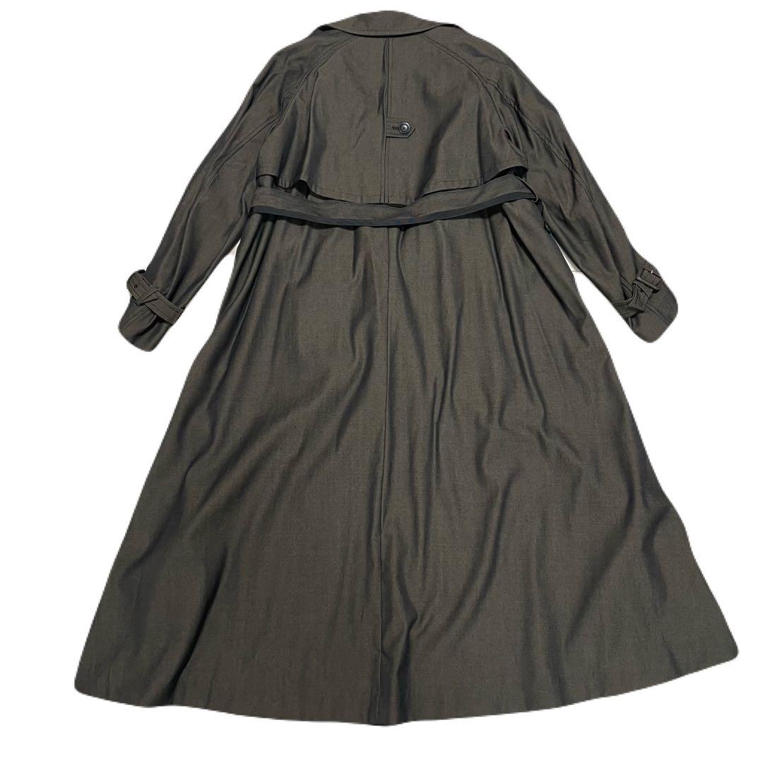 AMERI アメリ　MINIMAL FLARE LONG TRENCH COAT