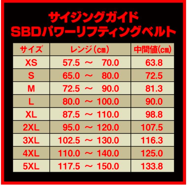 【試着のみ】SBD パワーリフティングベルト10mm　Ｍサイズ