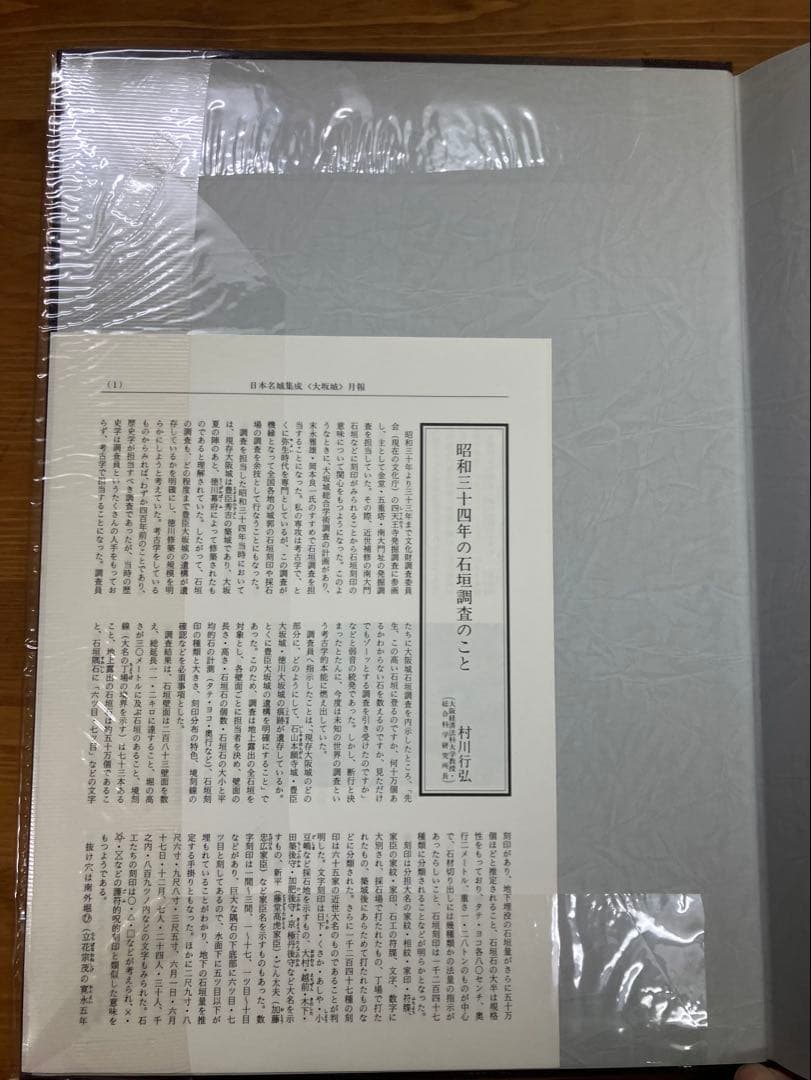 日本名城集成大坂城初版 美品