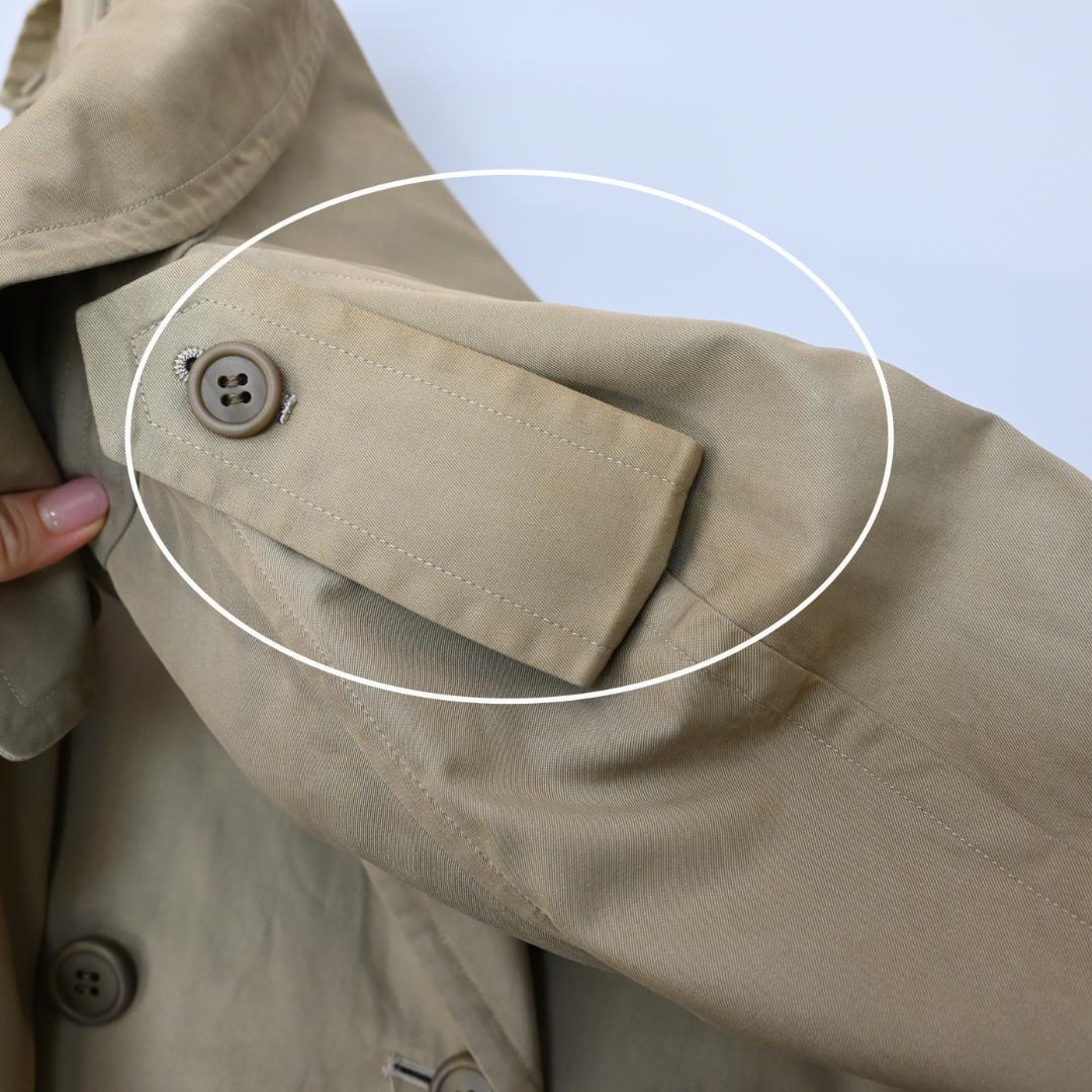 48168★年 バーバリーズ トレンチコート ノバチェック カーキベージュ