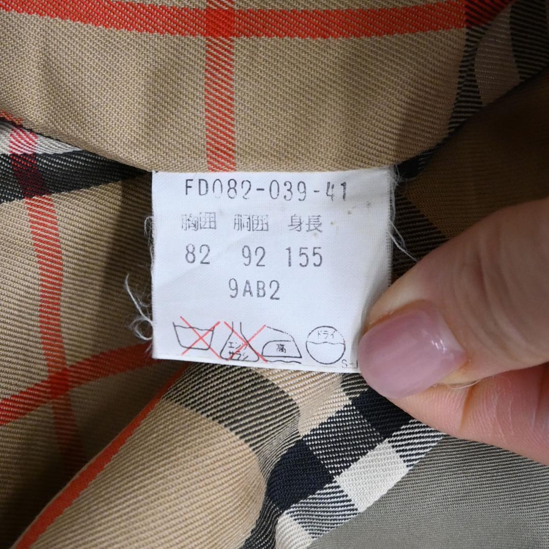 48168★年 バーバリーズ トレンチコート ノバチェック カーキベージュ