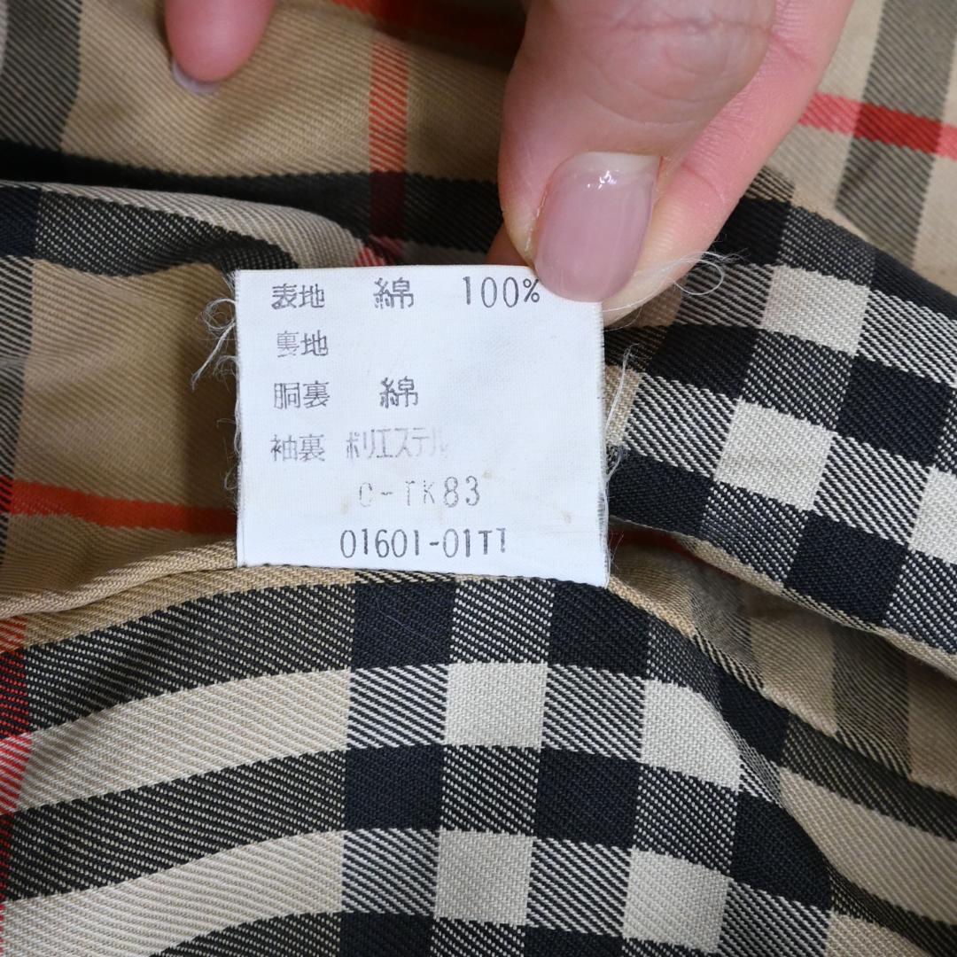 48168★年 バーバリーズ トレンチコート ノバチェック カーキベージュ