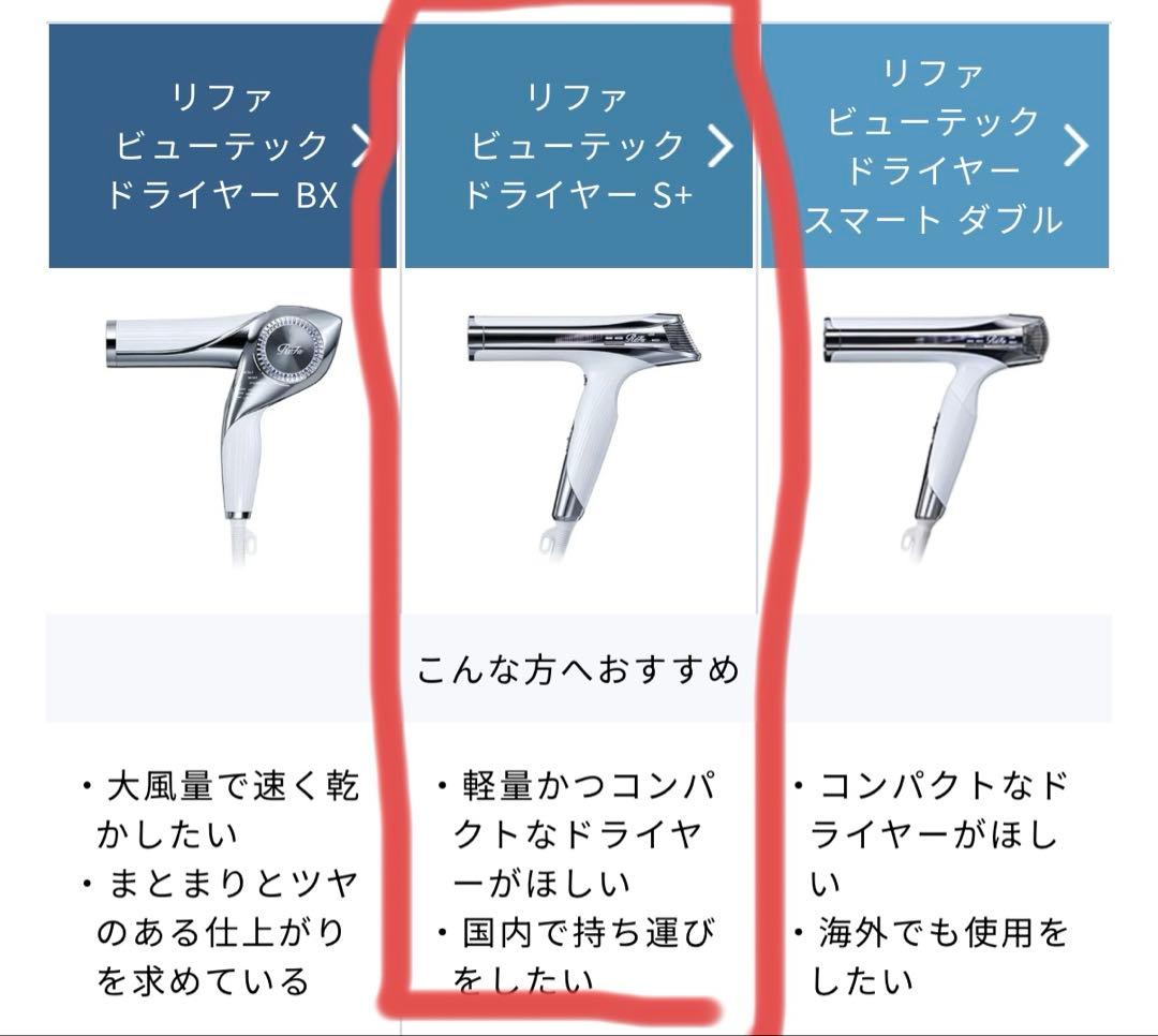 未開封 ReFa リファビューテック ドライヤー S+ ホワイト