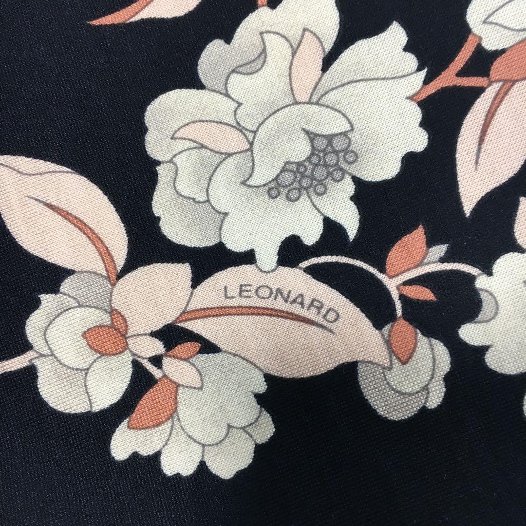 新品同様　LEONARD レオナール　ウール　ニットハイネック　ワンピース　42