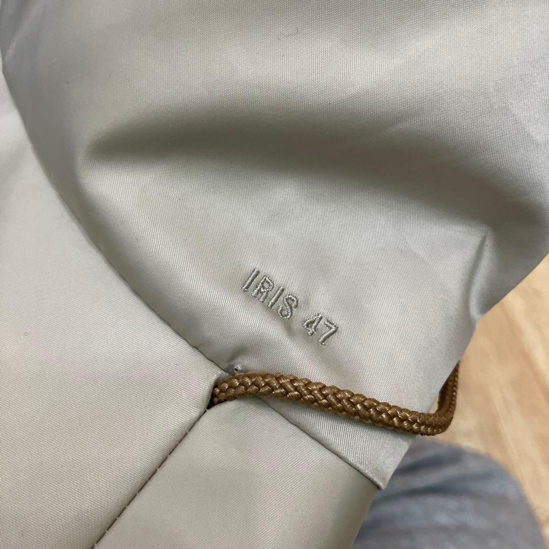 ＜IRIS 47＞CELLO ハット　バケット　サテン　ベージュ　帽子　紐