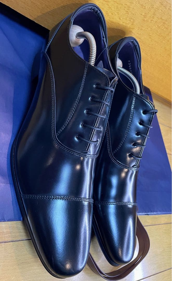 新品リーガルストレートチップスクラッチタフレザービジネスシューズ26.5