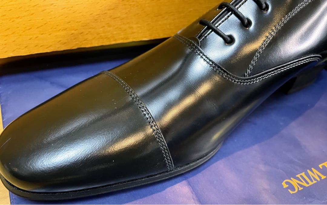 新品リーガルストレートチップスクラッチタフレザービジネスシューズ26.5