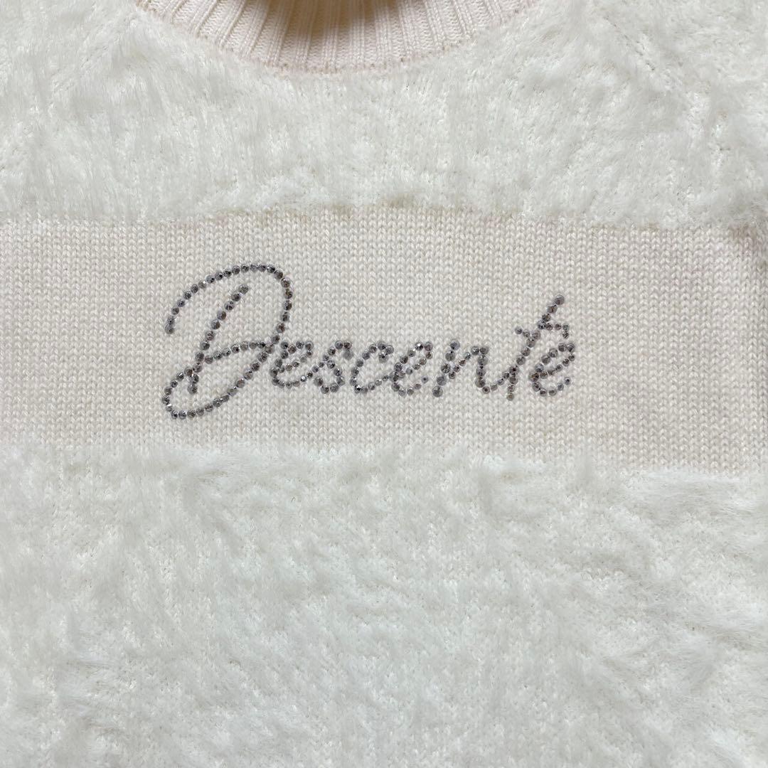 美品 ♡デサントゴルフ　リュクス　タートルネックニット　シャギー　クリスタル