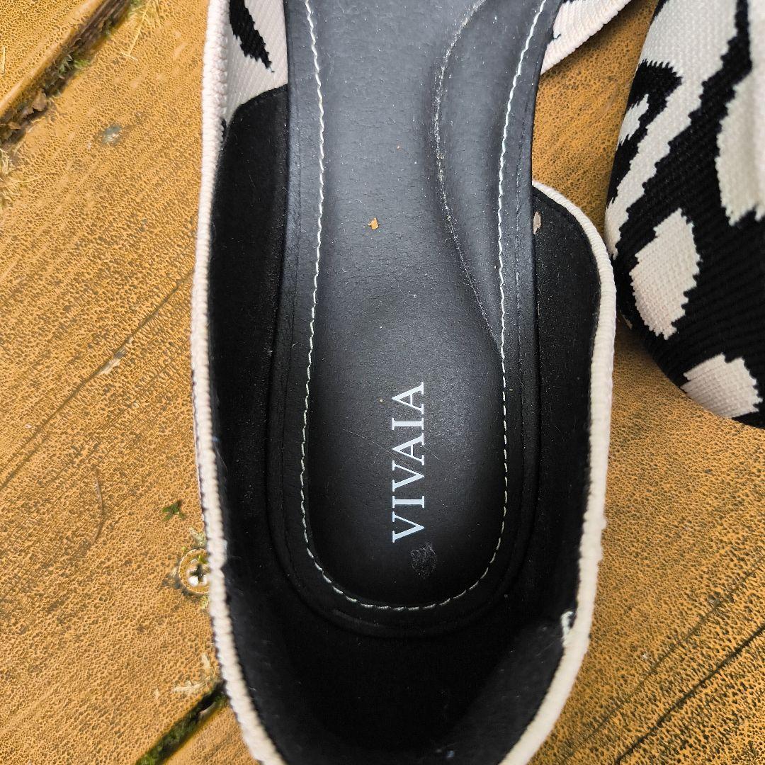 VIVAIA ゼブラ柄 フラットシューズ 39