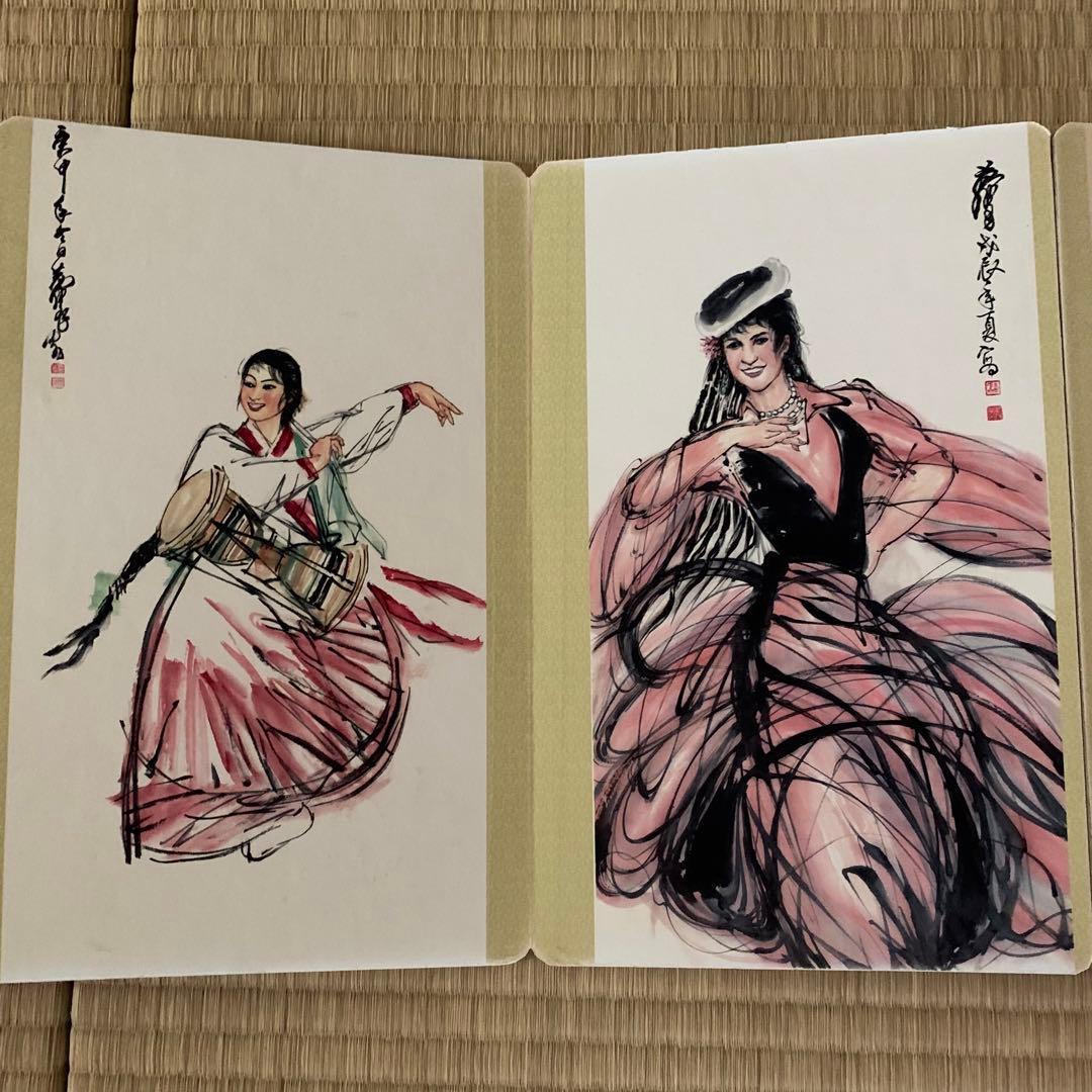 中国絵画　大型　名家　黄胄 煙浮遠岫巻 山水絵　国画　巻物　絵折りたたみ式