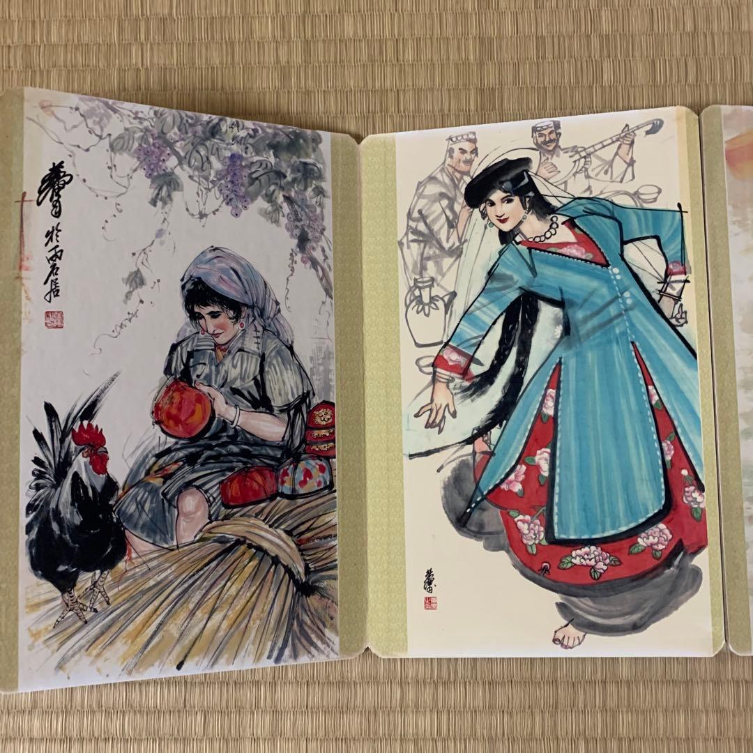 中国絵画　大型　名家　黄胄 煙浮遠岫巻 山水絵　国画　巻物　絵折りたたみ式