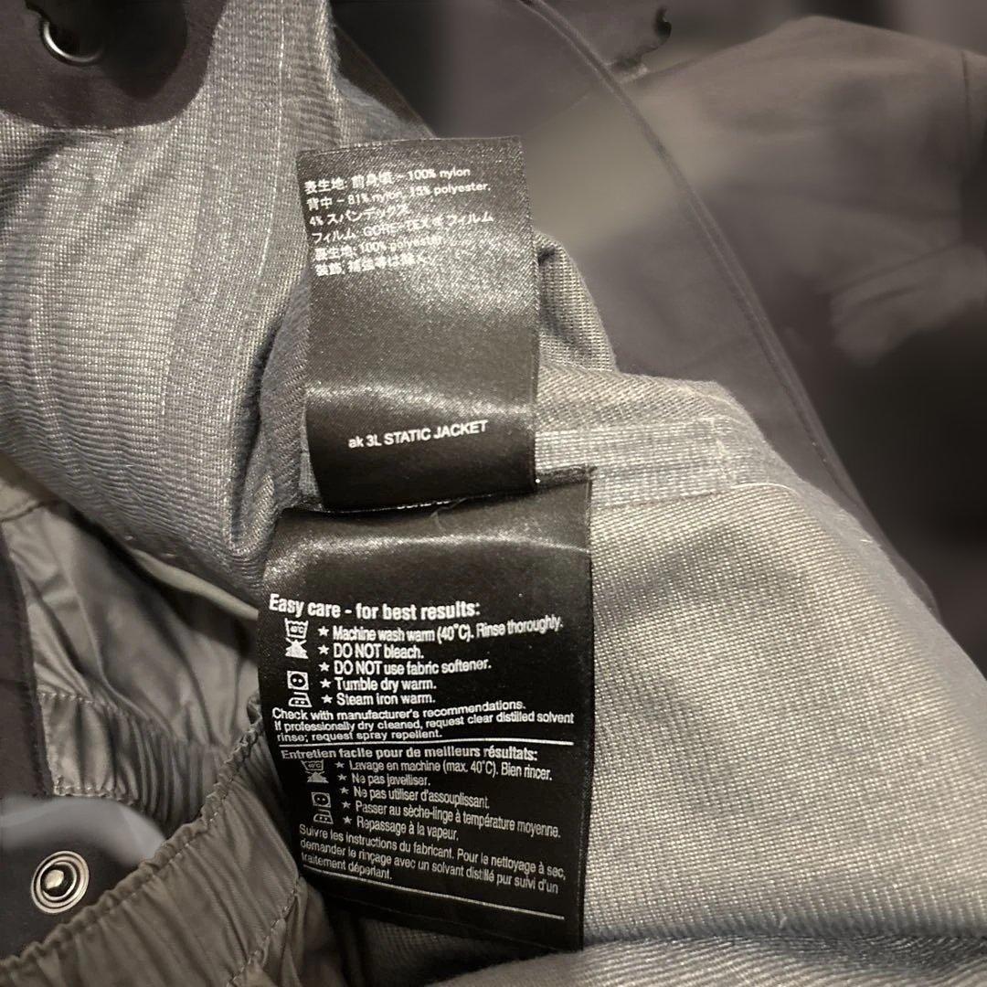 ［ak] Burton GORE-TEX スノーボード　フード付きジャケット 黒