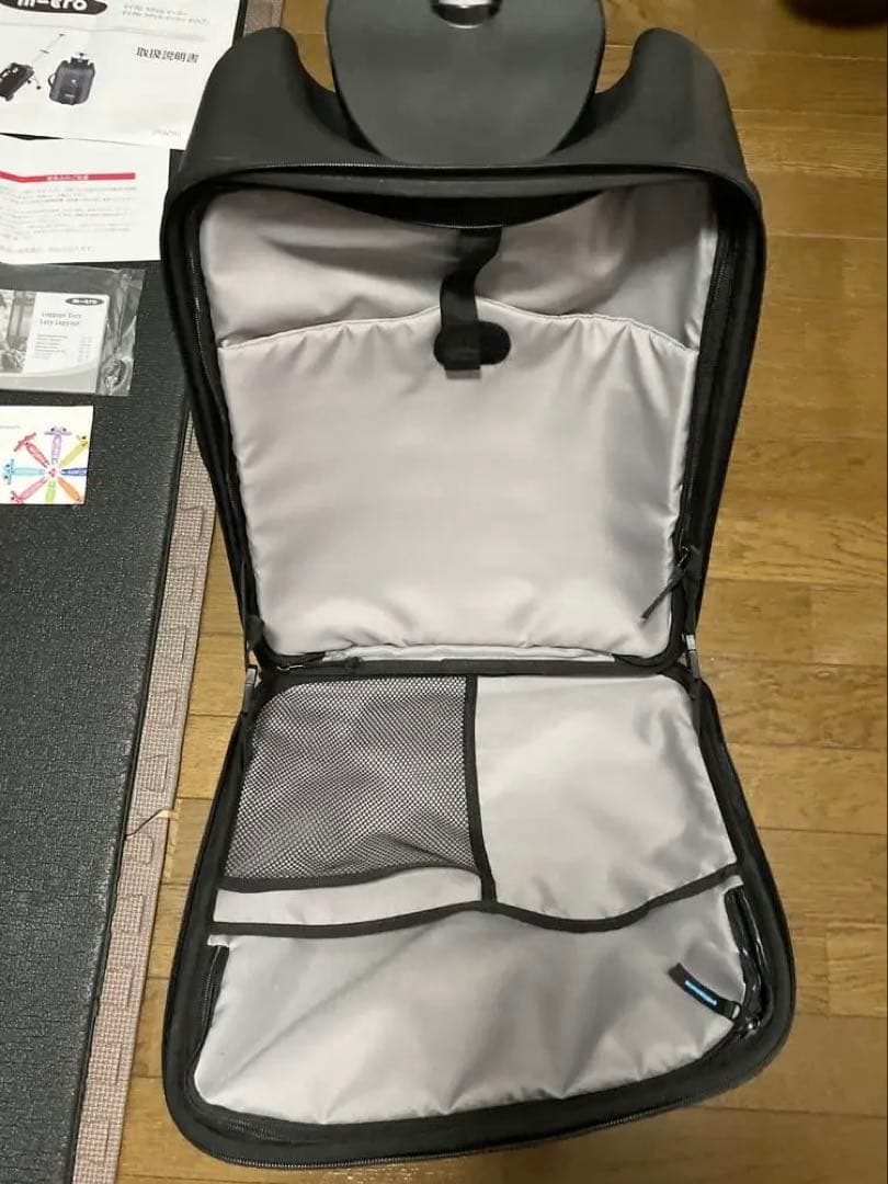 ★m-cro マイクロ　ラゲッジ　イージー　子供が乗れるスーツケース　ベビーカー