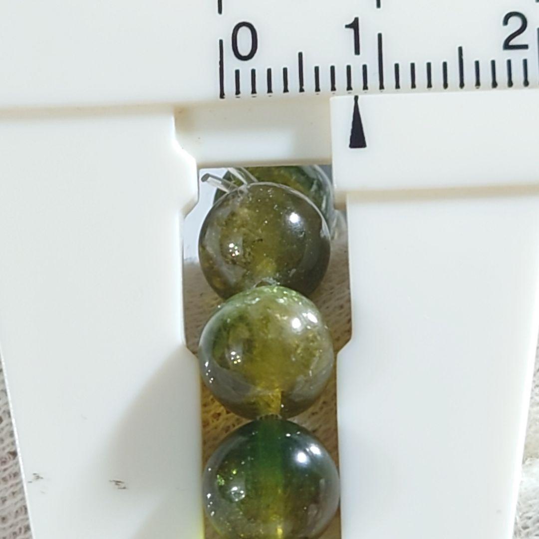 ★バイカラーグリーントルマリン 8.5ミリ珠 ブレスレット⑤(SA)