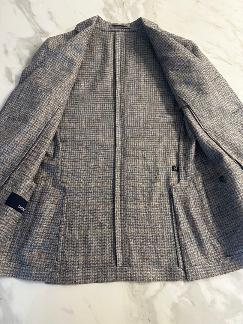 【美品】LARDINI ラルディーニ テーラードジャケット グレー 46