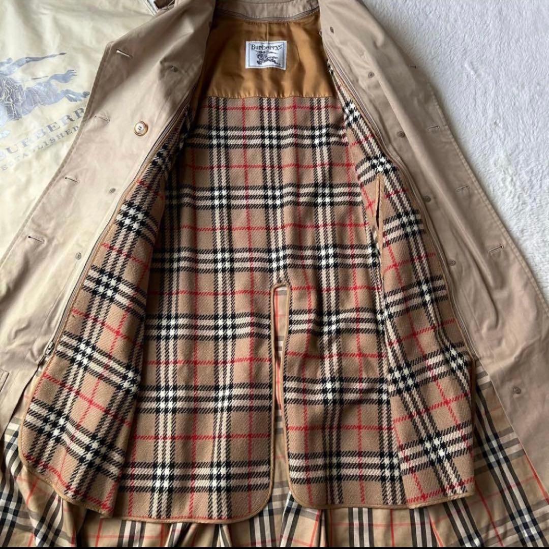 着丈110✨バーバリー トレンチコート ロング ノバチェック ライナー付き