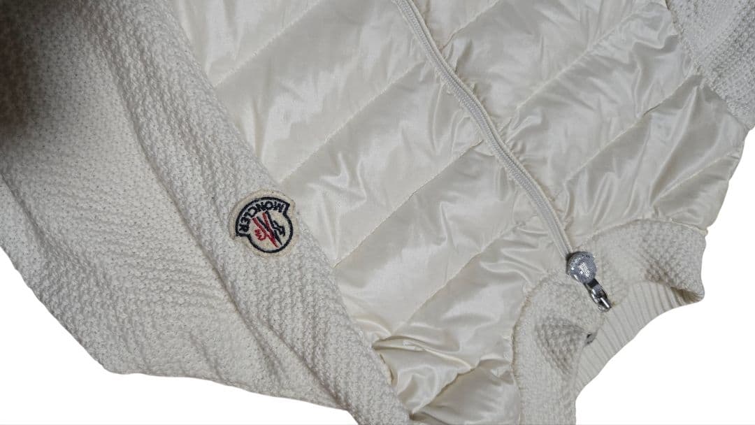 【MONCLER】 キッズ ハイブリット ジャケット 8y ホワイト