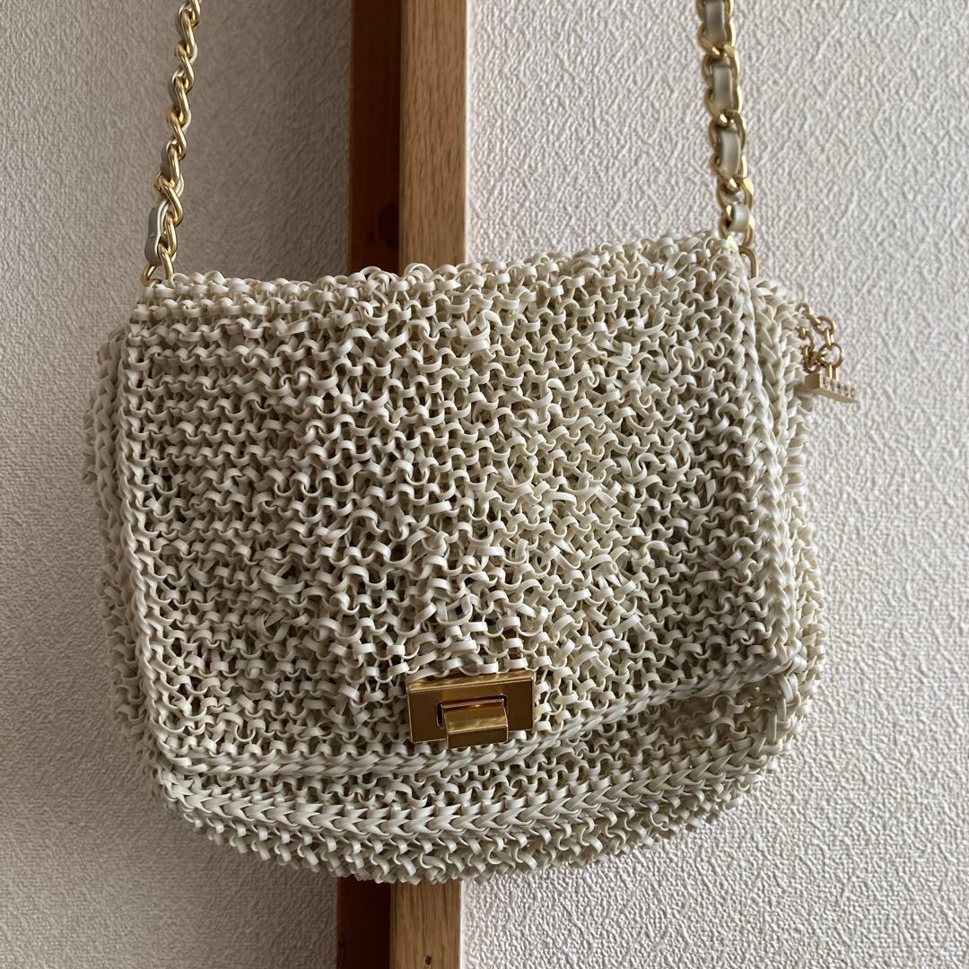 ANTEPRIMA ワイヤーバッグ　ルッケットⅡ ホワイト ショルダーバッグ