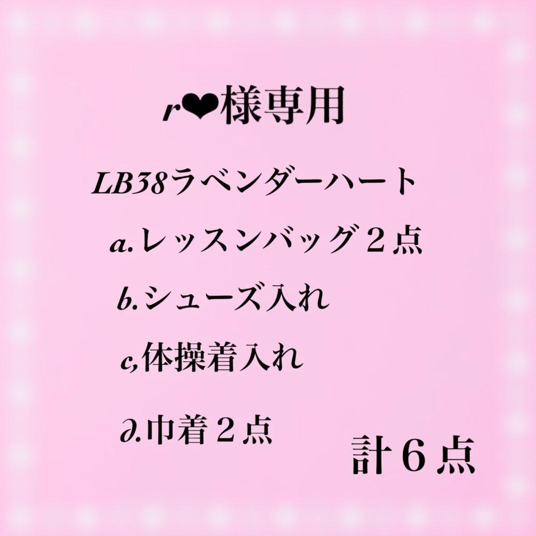 LB38☆ r❤︎さま専用☆レッスンバッグ5点セット★ハンドメイド☆