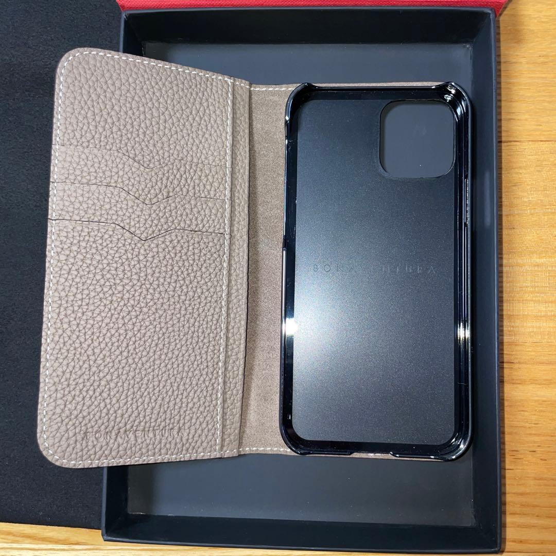 ボナベンチュラ　手帳型iPhone12/12Proケース エトープ