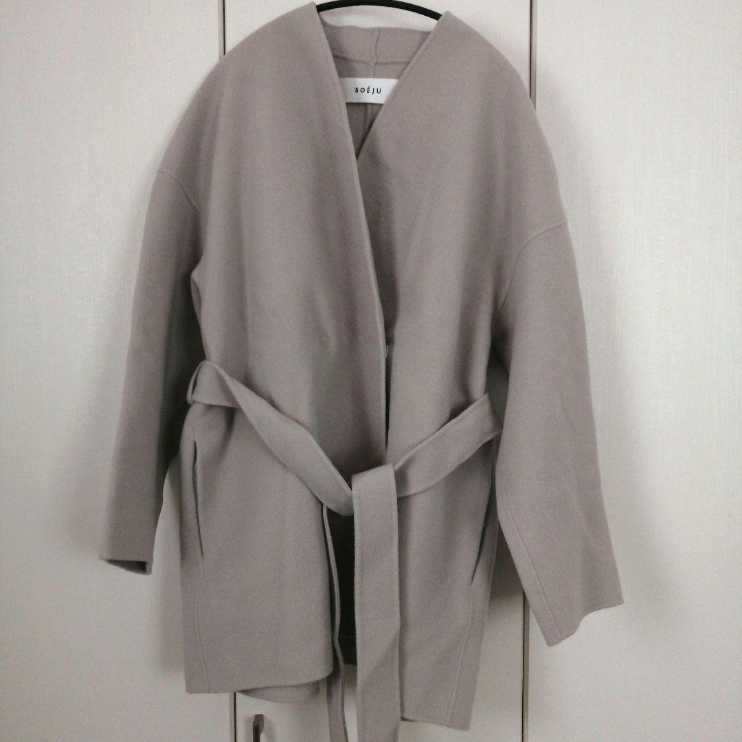 SOEJU ソージュ ウールリバーミディコート