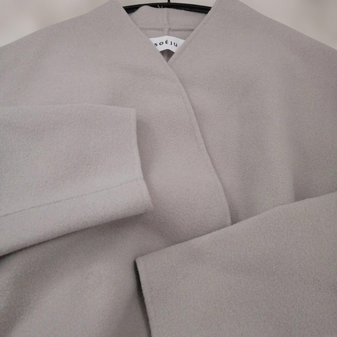 SOEJU ソージュ ウールリバーミディコート