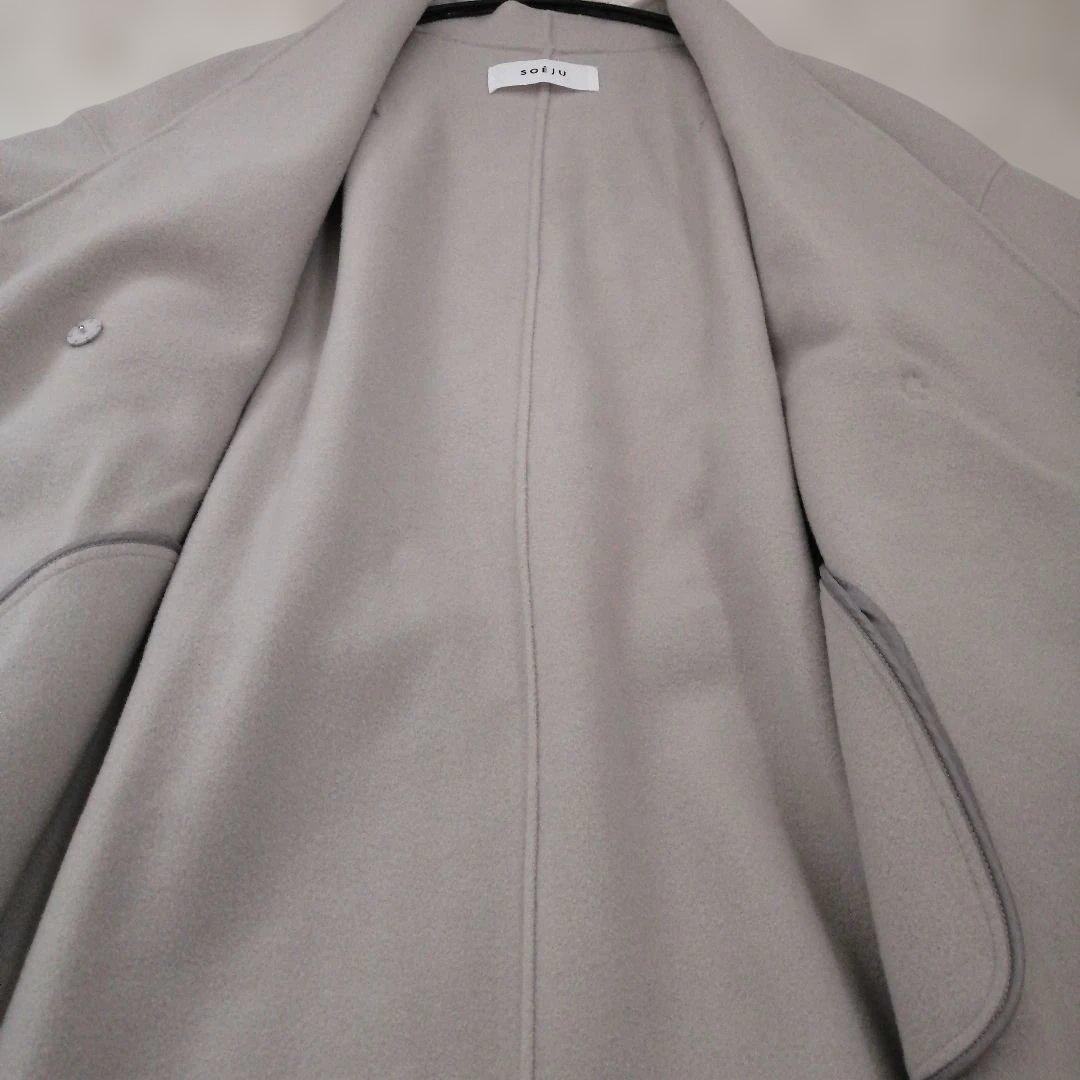 SOEJU ソージュ ウールリバーミディコート