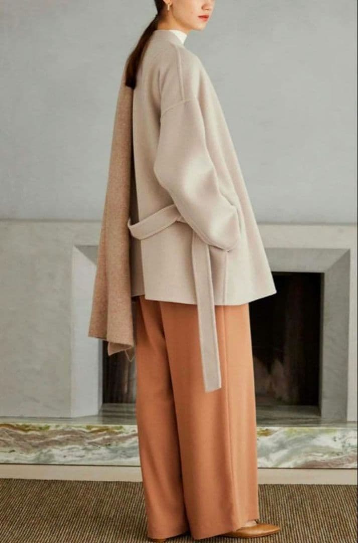 SOEJU ソージュ ウールリバーミディコート