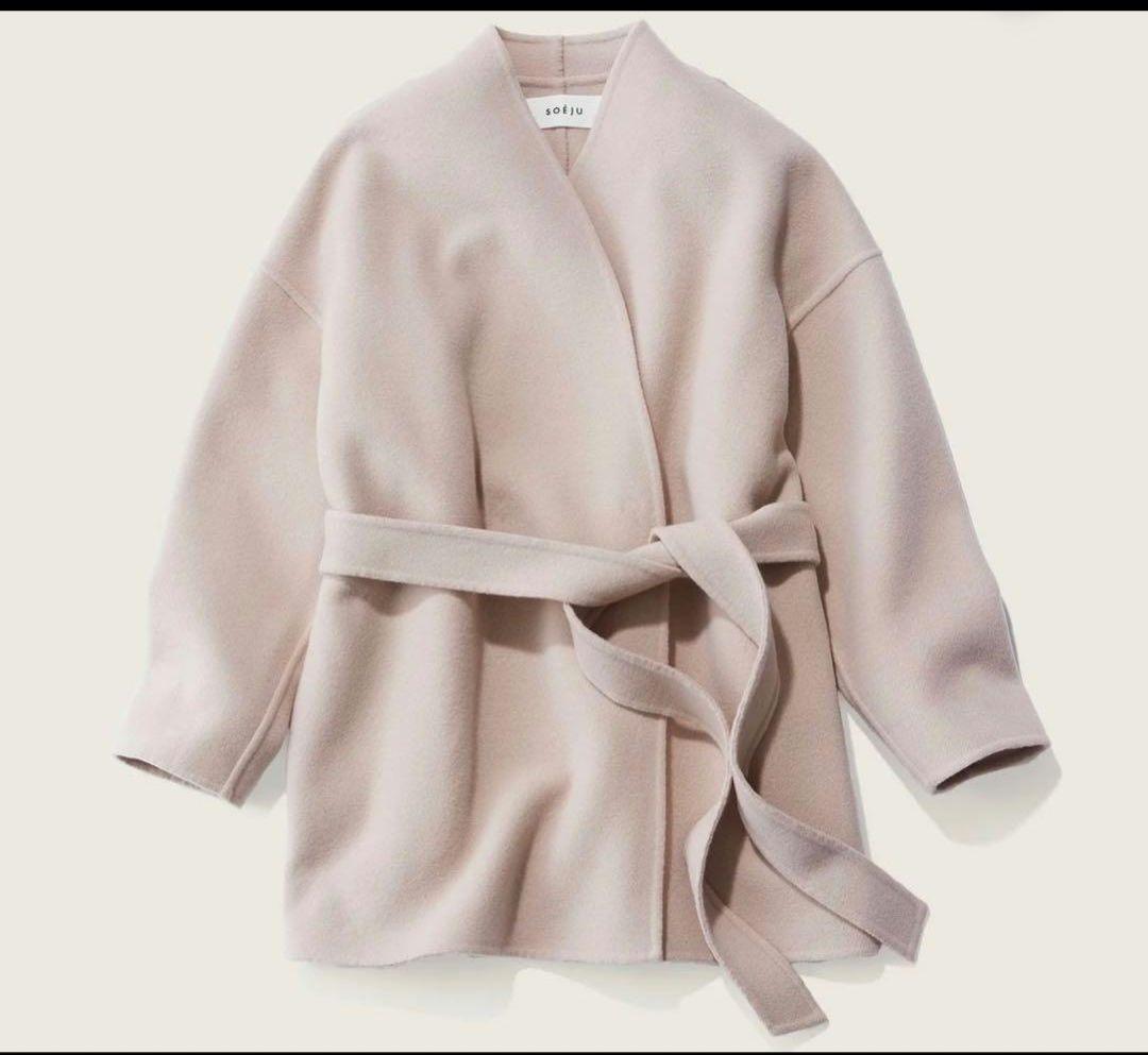 SOEJU ソージュ ウールリバーミディコート