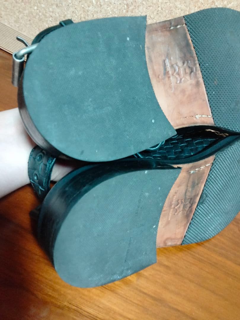 ダークビッケンバーグ　イントレチャート　サンダル　レザー　Y2K　アーカイブ