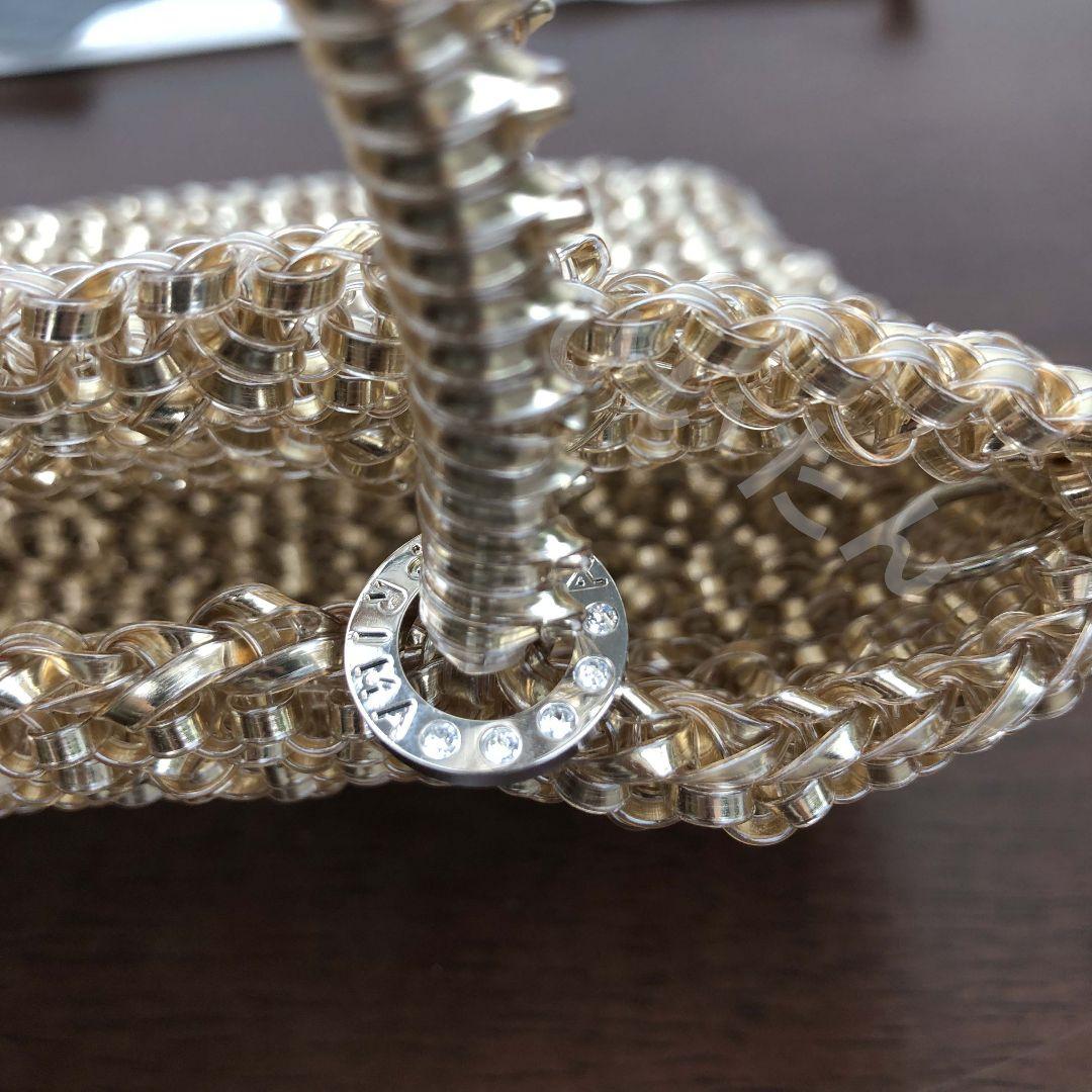 ANTEPRIMA ワイヤーバッグ ミニアトゥーラ シルバーゴールド