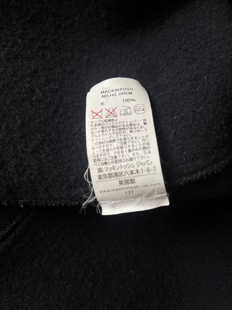 MACKINTOSH フード付きネイビー ポンチョ