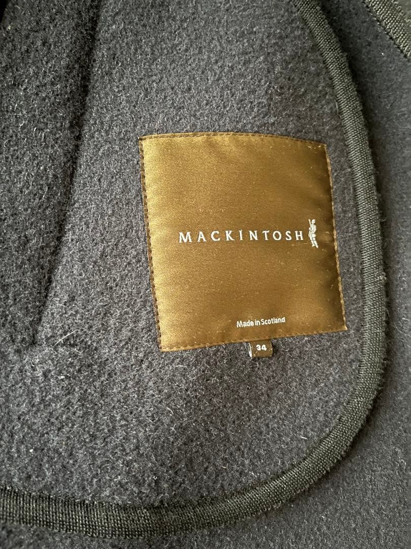 MACKINTOSH フード付きネイビー ポンチョ